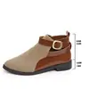 Comercio Electrónico Transfronterizo Otoño 2026 Zapatos Planos Individuales Nuevos Botas Martin Estilo Británico Versátil Gamuza Botines Cortos Mujer