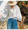 Moda Femenina Transfronteriza Nueva Primavera 2026 Camisa Blanca de Manga Larga Estilo Francés Estilo Dama Elegante Camisa de Primavera para Mujer Shenzhen Nanyou