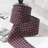 Borda de Renda Plissada, Tecido de Saia Xadrez, Acessórios de Decoração para Roupas, Acessórios de Cabelo, Elásticos de Cabelo DIY, Fita Xadrez