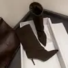 Botas de Tacón Medio para Mujer Estilo Perezoso de Temperamento 2026 Botas de Punta Fina con Tacón de Aguja de Temperamento Nuevo Estilo Moderno Botas de Moda para Ponerse