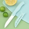 Tábua de Corte de Três Peças, Descascador de Melão, Conjunto Suplemento Alimentar para Bebê, Faca de Frutas de Cerâmica, Conjunto Colorido de Sucção Dupla