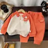 Traje 2025 Nuevo Estilo Camisa Polo Infantil Guapo Bebé Niño Primavera Conjunto de Dos Piezas Fábrica de Origen Venta al por Mayor