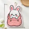 Toalha de Mão Animal de Bolso Fofa e Adorável, Pendurável, Espessa, Inodora, Cozinha, Banheiro, Toalha de Mão Infantil