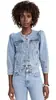 Fábrica de Origem ODM de Lote Pequeno Jaqueta Jeans Feminina Jaqueta Jeans Feminina Fábrica Personalizada Personalização