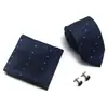 AliExpress EBAY 7.5cm corbata de negocios set de corbata para hombre boda corbata de poliéster caja de regalo fabricantes