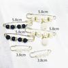 Artefacto para la cintura de los pantalones pasador de cintura broche anti-exposición broche de corsage de alta gama joyería hebilla de broche de perlas