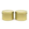 Envase de Vela de 4oz de Fábrica Envase de Hierro Caja de Hierro Vacía Negro Dorado Plata Mercancía Regalo Caja de Hierro Tarro de Té