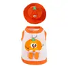 Roupas para Gatos Novo Estilo Primavera e Verão Finas Respiráveis Engraçadas com Estampa de Frutas Coleira Peitoral para Gatos Adultos e Filhotes Roupas para Pets