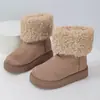 Otoño 2026 Nueva Llegada Comercio Exterior Tallas Grandes para Mujer Casual Cómodo Estilo Europeo Americano Moda Ropa Exterior Botas Talla Única