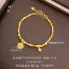 Pulsera de Lujo de Gama Alta Chapada en Oro con Escamas de Dragón de Oro de 24K y Diseño de Garra de Gato para Mujer