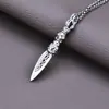 Prata Esterlina S925 Design Dominador Elefante Pilão Mágico Pingente Retrô Masculino Tendência Coreana Acessórios de Moda Personalizados Presente