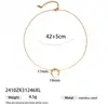 Taina Moda de Verano Transfronteriza Europea y Americana Collar de Concha Oceánica Nicho Gama Alta Playa Joyería de Acero Inoxidable Venta al por Mayor