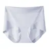 Pantaletas de verano finas de seda helada para mujer, de cintura alta, control de abdomen, levanta glúteos, seda de morera grado 10A, antibacterianas, entrepierna extendida