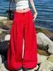 Pantalones de traje rectos de cintura alta para mujer, temporada Primavera-Verano 2026, corte holgado y fluido, pantalones casuales de pierna ancha que estilizan, largos hasta el suelo