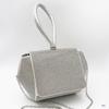 Bolsa de banquete cheia de diamantes brilhantes, elegante bolsa feminina transversal, bolsa de mão fina de celebridade, bolsa pequena para vestido de noite
