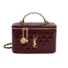 Bolso de mano de moda con nuevo patrón de diamantes para comercio exterior, bolso de hombro con cadena para mujer, bolso cruzado pequeño de alta gama estilo Chanel para cosméticos