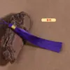 Borla de Seda de Hielo de Poliéster de 12 cm con Hilo Dorado DIY Hecho a Mano Colgante de Borla Hanfu Qipao