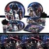 Tema de STAR WARS Vajilla para fiesta de STAR WARS Disposición de ambiente Bandeja de papel decorativa Vaso de papel Toalla de papel Mantel