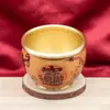 Vaso da Fortuna de Latão com Padrão de Dragão Pintado Artesanato Arroz Cornucópia Ornamentos Fortuna Decoração de Casa Artesanato