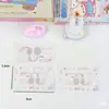Cartões de mensagem criativos para destacar, cola de bibi de desenho animado fofo, cartões de raspar caseiros DIY, caligrafia para atividade escolar de estudante