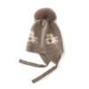 Gorro de Cachemira Niños y Niñas Niños Bebé 100 Cachemira Pura Otoño e Invierno Nuevo Protección para las Orejas Tejido Cálido a Prueba de Frío