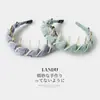 Diadema Ondulada Estilo Fresco Menta de Verano con Dientes, Pasador Envuelto en Perlas, Lazo para el Cabello de Puntos, Diadema de Malla, Cuerda para el Cabello