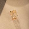 Anillo de Moda 2026 Nuevo Estilo de Lujo Ligero Incrustado con Circonita para Mujer, Anillo de Estilo de Nicho de Gama Alta al por Mayor