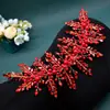 Piezas de Taladro Hechas a Mano con Pedrería Europea y Americana, Diadema de Pelo Prensado de Alta Gama Color Champán, Corona de Pelo de Perlas, Accesorios para Fiesta de Bodas Dz324