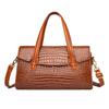 Bolsos para Mujer 2025 Nueva Moda Europea y Americana Patrón Cocodrilo Bolso Satchel Boston Almohada Trendy Bolso de Hombro Cruzado