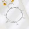Pulsera Versátil Elegante de Plata Esterlina S925 Joyería de Nicho de Moda Estilo Simple Joyería de Mano para Mejor Amiga Accesorios de Moda Regalo