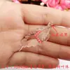 Diadema lámpara pantalla cortina de cuentas cadena de cuentas accesorios hojas transparentes cristal de imitación acrílico cuentas sueltas adornos borlas colgantes