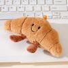 Lindo Colgante de Peluche de Croissant Muñeco de Dibujos Animados Encanto para Bolso Llavero Muñeco de Comida Baguette Venta al por Mayor