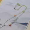 Cordão de Pingente de Corda Artesanal de Alta Qualidade Corda de Lanyard Colar Ajustável Cordão de Jade Hetian