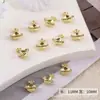 Marco de Metal Hueco Aleación Base Soporte de Diamante Corazón Rombo Asimétrico Joyería para Uñas Estilo Japonés Accesorios Populares para Uñas