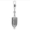 Accesorios para equipo de pesca al aire libre, anilla de acero inoxidable, colgante de plomo, hebilla telescópica de acero inoxidable integrada, colgante de plomo antienrollamiento