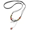 Nuevo Collar de Mariposa de Cerámica China para Mujer Nicho de Arte Cadena de Lana Suministro para Puestos Ambulantes Venta al por Mayor Cadena para Clavícula de Temperamento