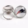 Anillo NFL Anillo con Logotipo de Equipo de la Liga de Fútbol Americano Gema de Tiempo Anillo de los Patriotas de Nueva Inglaterra