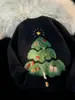 Suéter de Navidad de Cuello Redondo Moderno y Elegante del Fabricante Original, Moda y Perezoso Nuevo Tejido