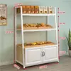 Balcão Ilha Expositores para Bolos de Padaria Vitrine Expositora Multicamadas Prateleiras para Panificação Supermercado Estilo Celebridade da Internet