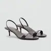 Sandálias Femininas de Salto Alto Quadrado Salto Fino Cor Sólida Moda Elegante Simples Novo Estilo Primavera/Verão 2026 Comércio Transfronteiriço