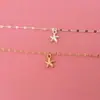 Tobillera de Moda Europea y Americana Nueva Transfronteriza Cadena de Aleación Metálica Estrella de Mar Tobillera Simple para Mujer Cadena de Accesorios para el Tobillo