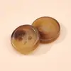 Botones Retro de Resina Color Café con Puntadas Degradadas, Botones de Cuatro Agujeros para Trajes de Negocios, Puños y Decoraciones de Camisas