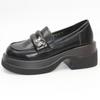 Zapatos Pequeños de Cuero Estilo Británico para Mujer 2026 Nuevos Otoño Plataforma Jk Zapatos Mary Jane Mocasines para Mujer Tacón Bajo Punta Redonda