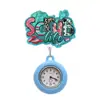 Reloj de Enfermera Transfronterizo, Reloj de Bolsillo para Doctor, Reloj de Silicona Colgante de Dibujos Animados, Hebilla Retráctil de Fácil Extracción, Reloj de Trabajo Médico, Moderno y de Moda