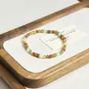 Nuevo Pulsera de Acero de Titanio con Piedra Natural Nuevo Estilo Chino Pulsera de Ágata y Perla de Agua Dulce Pulsera de Cristal Fresca Versátil Accesorios para Pulseras Venta al por Mayor