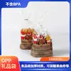 Bolsas Festivas Opp con Acordeón, Bolsas Transparentes de Caramelo Estilo Dibujo Animado con Rayas de Colores, Exclusivamente para Exportación