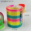 Círculo Arco Iris Primavera Cultural y Creativo Regalo Educativo Nostálgico Jenga Círculo Arco Iris Mágico Plástico Juguetes para Niños Venta al por Mayor