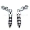 Pedal de Pie Modificado para Motocicleta Aleación de Aluminio Plegable Pedal de Pie Trasero Parachoques Adecuado para Tubo de Diámetro de 32 mm