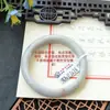 Um Item, Uma FotoJadite Grau A Textura Fina, Úmido e Semelhante à Água, Jade Vermelho com Pontos Dourados, Pulseira Bolo de Osmanthus, Tamanho 52 a 60