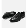 Zapatos de Cordones de Cuero con Punta Afilada de Nuevo Estilo para Hombre, Zapatos Derby de Cuero Genuino de Moda, Zapatos Formales Versátiles de Tendencia para Hombre